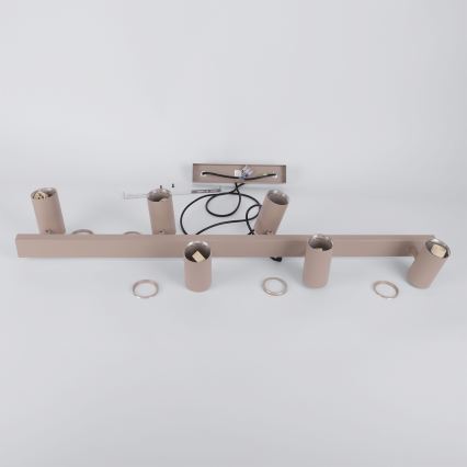 BRILAGI - LED RGBW himmennettävä riippuvalaisin kaapelilla SELE 6xGU10/6,5W/230V 2700-6500K beige + kaukosäädin