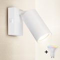 Brilagi - LED RGBW himmennettävä seinäspotti SELE 1xGU10/4,8W/230V 3000K valkoinen + kaukosäädin