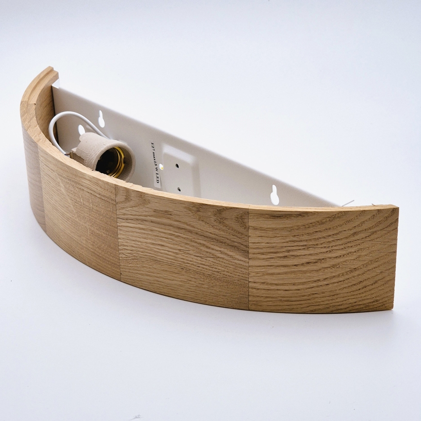 Brilagi - LED RGBW himmennettävä seinävalaisin CARVALHO 1xE27/15W/230V 2700-6500K Wi-Fi tammi