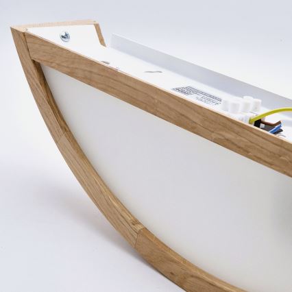 Brilagi - LED RGBW himmennettävä seinävalaisin CARVALHO 1xE27/15W/230V 2700-6500K Wi-Fi tammi