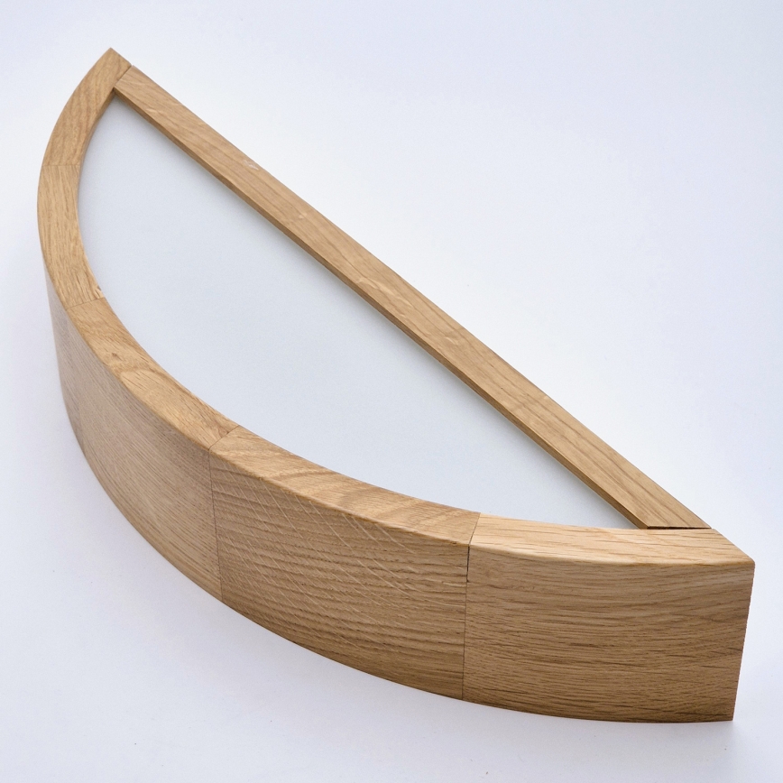 Brilagi - LED RGBW himmennettävä seinävalaisin CARVALHO 1xE27/15W/230V 2700-6500K Wi-Fi tammi