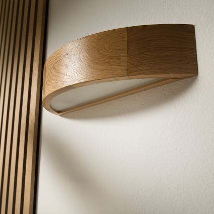 Brilagi - LED RGBW himmennettävä seinävalaisin CARVALHO 1xE27/9W/230V 2700-6500K Wi-Fi tammi