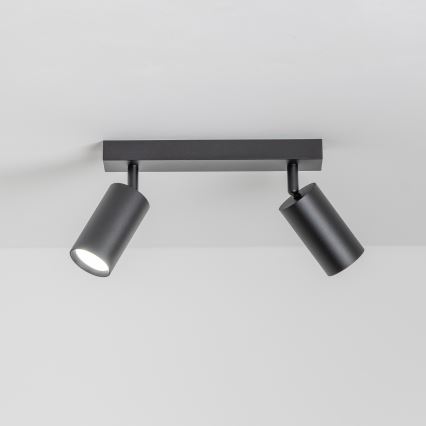 Brilagi - LED RGBW himmennettävä kohdevalaisin SELE 2xGU10/4,8W/230V 3000K musta + kaukosäädin