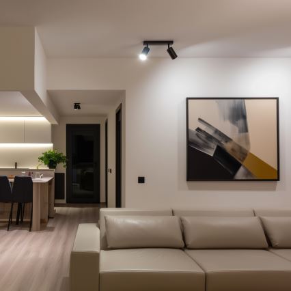 Brilagi - LED RGBW himmennettävä kohdevalaisin SELE 2xGU10/6W/230V 3000K musta + kaukosäädin