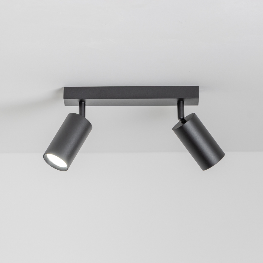 Brilagi - LED RGBW himmennettävä kohdevalaisin SELE 2xGU10/6W/230V 3000K musta + kaukosäädin