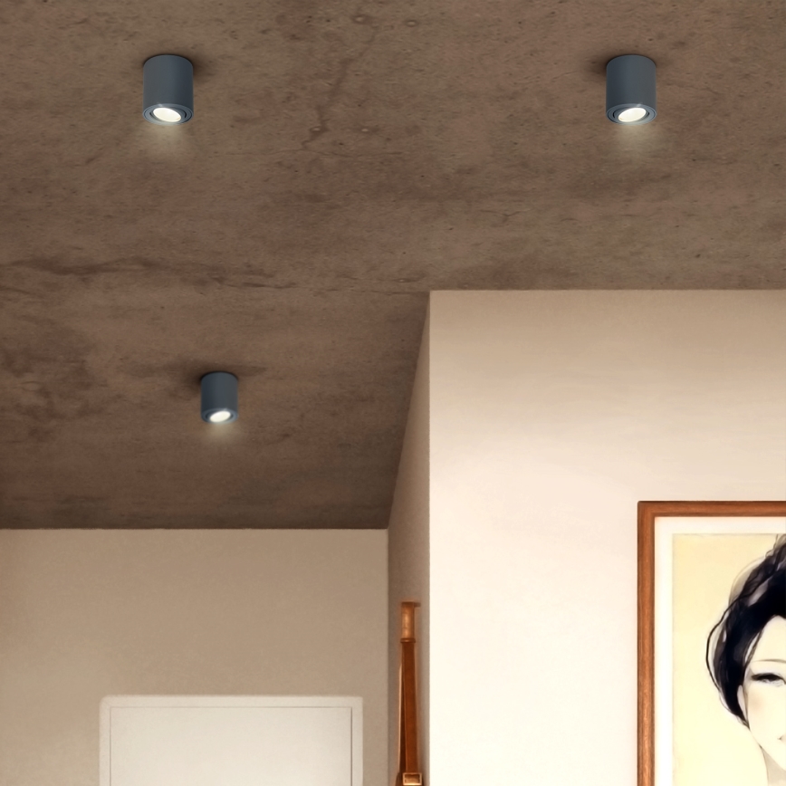 Brilagi - himmennettävä LED RGBW-kohdevalaisin MIA 1xGU10/4,8W/230V 3000K 84x80 mm antrasiitti + kaukosäädin
