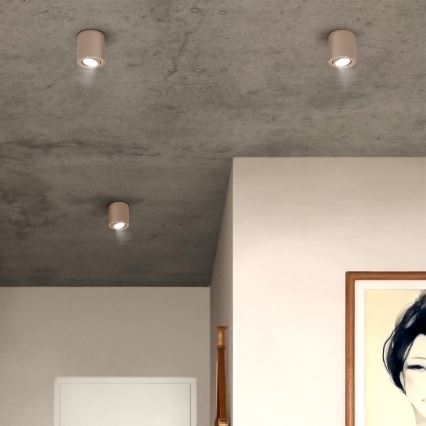 Brilagi - LED RGBW himmennettävä kohdevalaisin MIA 1xGU10/4,8W/230V 3000K 84x80 mm beige + kaukosäädin