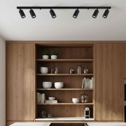 Brilagi - LED RGBW Himmennettävä kohdevalaisin SELE MODERN 6xGU10/6,5W/230V 2700-6500K Wi-Fi musta