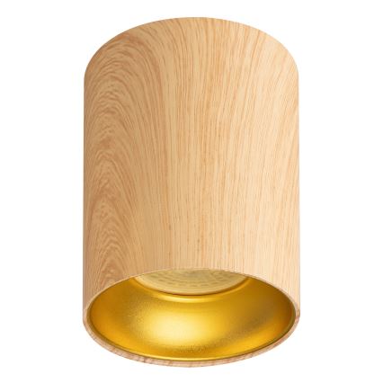 Brilagi - LED RGBW himmennettävä kohdevalaisin TRINE 1xGU10/6W/230V 3000K tammi-dekori + kaukosäädin