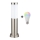 Brilagi - LED RGBW himmennettävä ulkovalaisin 1xE27/9W/230V 2700-6500K IP44 40 cm mattakromi