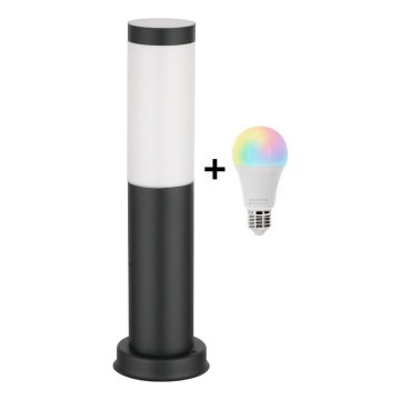 Brilagi - LED RGBW himmennettävä ulkovalaisin 1xE27/9W/230V 2700-6500K IP44 40 cm musta