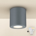 Brilagi - LED RGBW himmennettävä ulkovalaisin MIA 1xGU10/4,8W/230V 3000K 84x80 mm antrasiitinharmaa IP54 + kaukosäädin