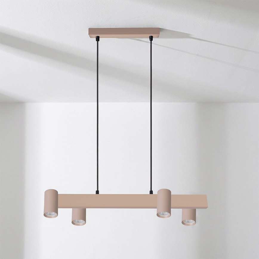BRILAGI - LED RGBW himennettävä riippuvalaisin kaapelilla SELE 4xGU10/6,5W/230V 2700-6500K beige