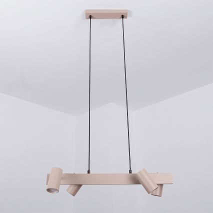 BRILAGI - LED RGBW himennettävä riippuvalaisin kaapelilla SELE 4xGU10/6,5W/230V 2700-6500K beige