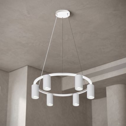 BRILAGI - LED RGBW himmennettävä riippuvalaisin vaijerilla SELE 6xGU10/6,5W/230V 2700-6500K valkoinen + kaukosäädin