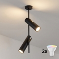 BRILAGI - LED RGBW himmennettävä varrellinen kattovalaisin BRANCH 2xGU10/6,5W/230V 2700-6500K musta