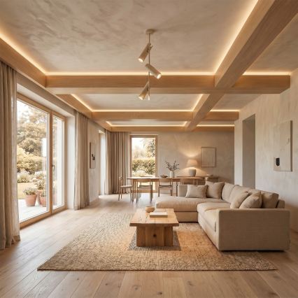 BRILAGI - LED RGBW himennettävä varrellinen kattokruunu BRANCH 3xGU10/6,5W/230V 2700-6500K beige