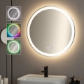 BRILAGI - LED RGBW lämmitetty kylpyhuonepeili AVA PRO LED/18W/230V halkaisija 60 cm IP44 CRI 90 himmennettävä + CCT