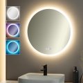 BRILAGI - LED RGBW Lämmityksellä varustettu kylpyhuonepeili CLARA PRO LED/18,5W/230V halkaisija 60 cm IP44 CRI 90 himmennettävä + CCT