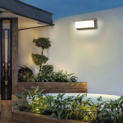 Brilagi - LED RGBW himmennettävä ulkoseinävalaisin BRICKY 1xE27/15W/230V 2700-6500K IP54 harmaa