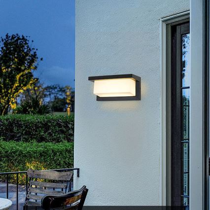 Brilagi - LED RGBW himmennettävä ulkoseinävalaisin BRICKY 1xE27/15W/230V 2700-6500K IP54 musta