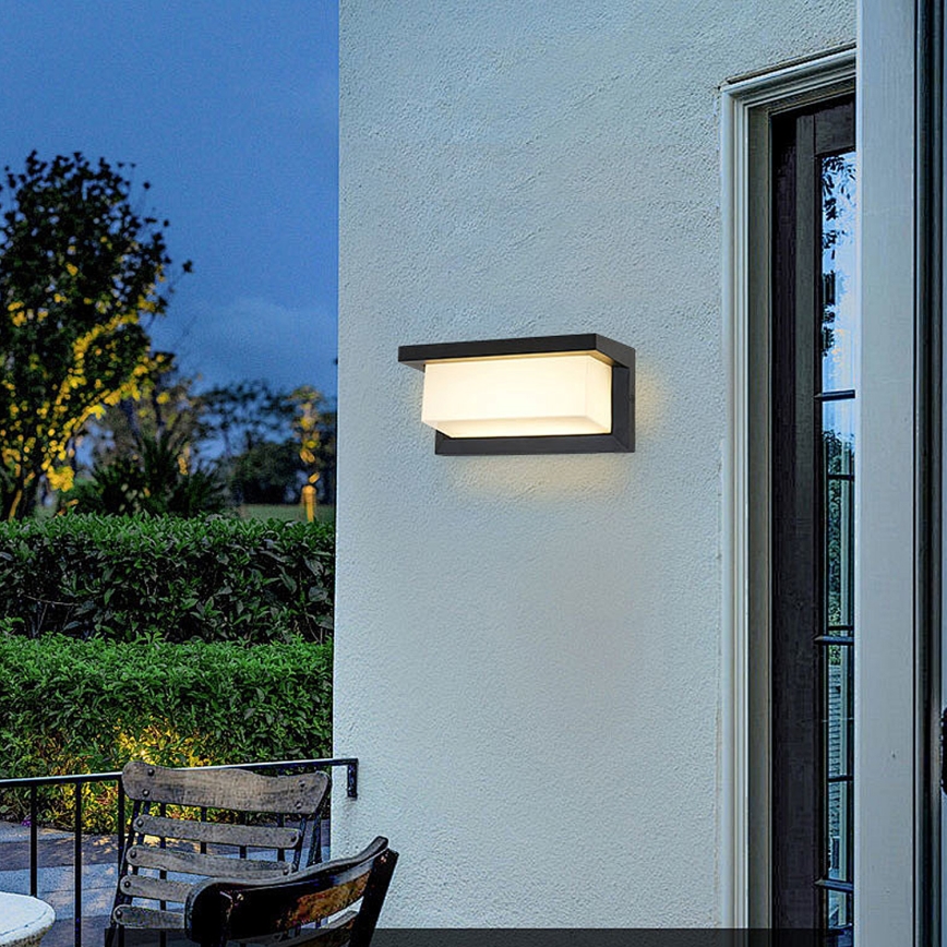 Brilagi - LED RGBW himmennettävä ulkoseinävalaisin BRICKY 1xE27/15W/230V 2700-6500K IP54 musta