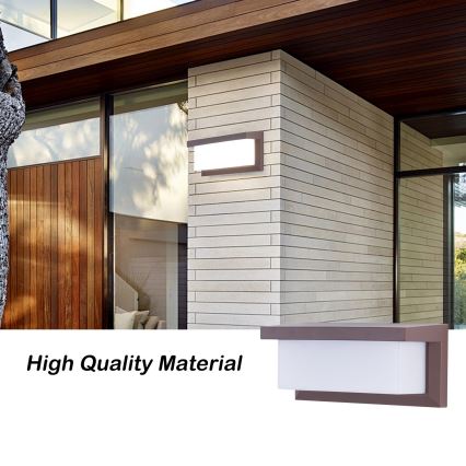 Brilagi - LED RGBW himmennettävä ulkoseinävalaisin BRICKY 1xE27/15W/230V 2700-6500K IP54 ruskea