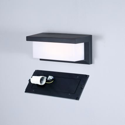 Brilagi - LED RGBW himmennettävä ulkoseinävalaisin BRICKY 1xE27/9W/230V 2700-6500K antrasiitti IP54