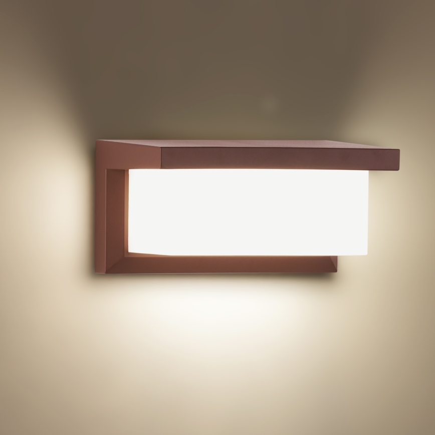 Brilagi - LED RGBW himmennettävä ulkoseinävalaisin BRICKY 1xE27/9W/230V 2700-6500K IP54 ruskea