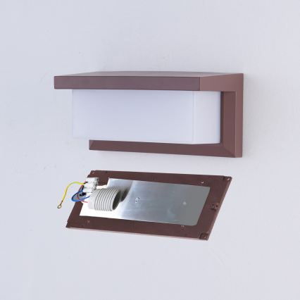 Brilagi - LED RGBW himmennettävä ulkoseinävalaisin BRICKY 1xE27/9W/230V 2700-6500K IP54 ruskea