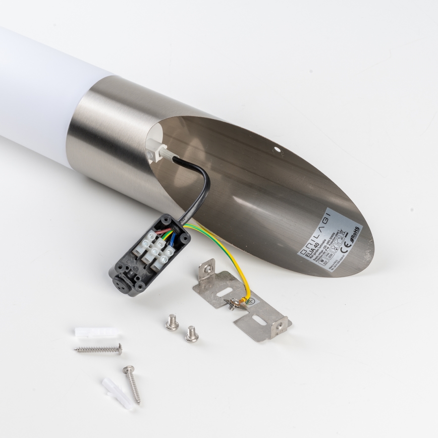 BRILAGI - LED RGBW himmennettävä ulkoseinävalaisin ELIA 1xE27/6,5W/230V 2700-6500K IP44 Wi-Fi mattakromi