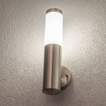 BRILAGI - LED RGBW himmennettävä ulkoseinävalaisin ELIA 1xE27/6,5W/230V 2700-6500K IP44 Wi-Fi mattakromi