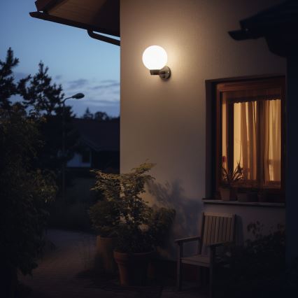 BRILAGI - LED RGBW himmennettävä ulkoseinävalaisin HARBOR 1xE27/12W/230V 2700–6500K IP33 musta/valkoinen