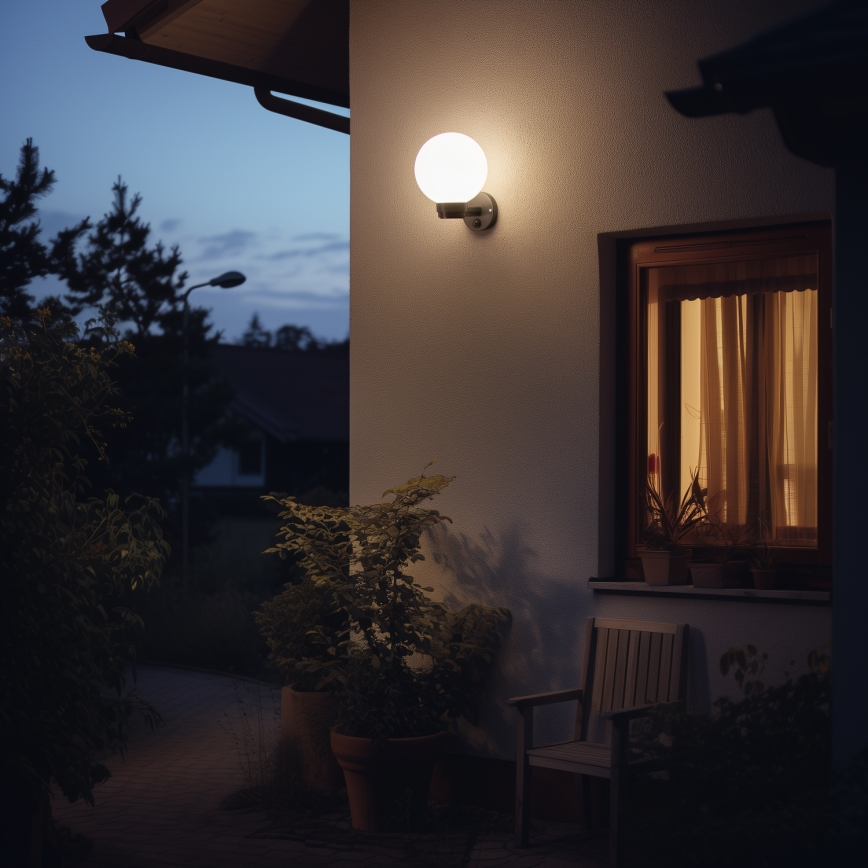 BRILAGI - LED RGBW himmennettävä ulkoseinävalaisin HARBOR 1xE27/12W/230V 2700–6500K IP33 musta/valkoinen