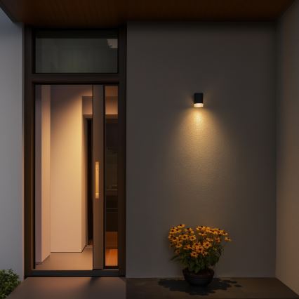 Brilagi - LED RGBW himmennettävä ulkoseinävalaisin MATERA 1xGU10/4,8W/230V 3000K IP54 antrasiitti + kaukosäädin