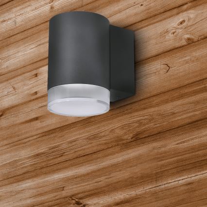 Brilagi - LED RGBW himmennettävä ulkoseinävalaisin MATERA 1xGU10/4,8W/230V 3000K IP54 antrasiitti + kaukosäädin