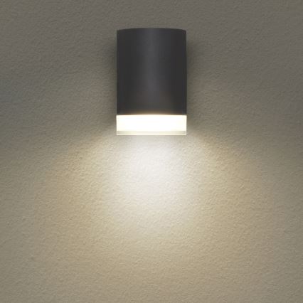 Brilagi - LED RGBW himmennettävä ulkoseinävalaisin MATERA 1xGU10/4,8W/230V 3000K IP54 antrasiitti + kaukosäädin