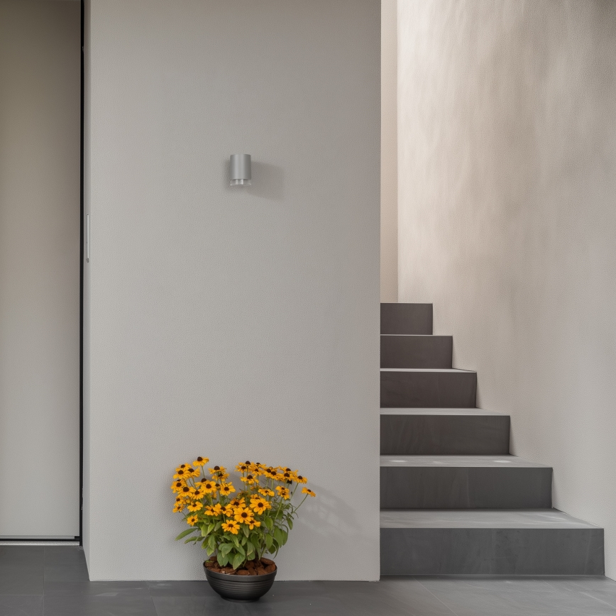 Brilagi - LED RGBW himmennettävä ulkoseinävalaisin MATERA 1xGU10/4,8W/230V 3000K IP54 harmaa + kaukosäädin