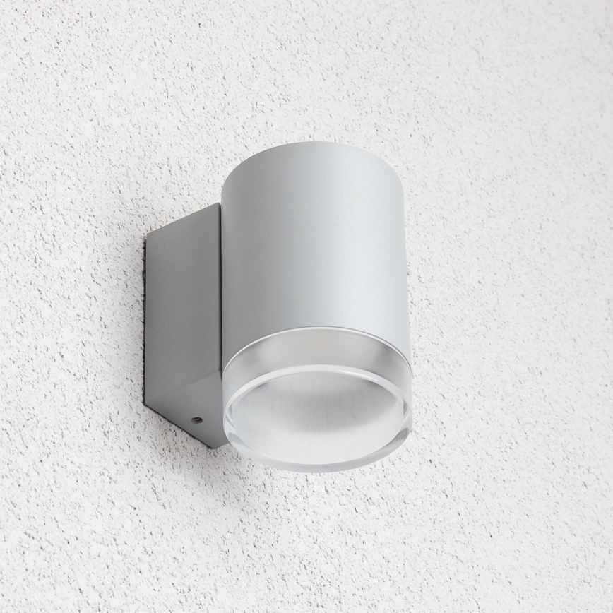 Brilagi - LED RGBW himmennettävä ulkoseinävalaisin MATERA 1xGU10/4,8W/230V 3000K IP54 harmaa + kaukosäädin