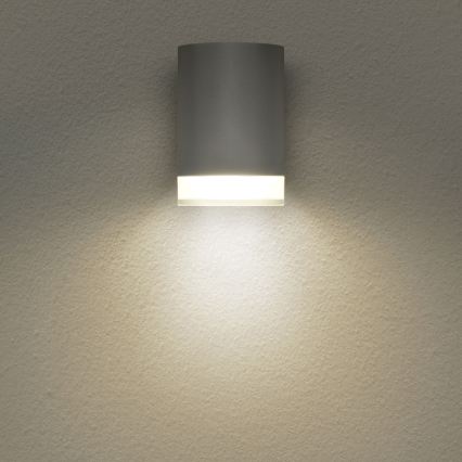 Brilagi - LED RGBW himmennettävä ulkoseinävalaisin MATERA 1xGU10/4,8W/230V 3000K IP54 harmaa + kaukosäädin