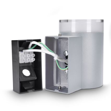 Brilagi - LED RGBW himmennettävä ulkoseinävalaisin MATERA 1xGU10/4,8W/230V 3000K IP54 harmaa + kaukosäädin