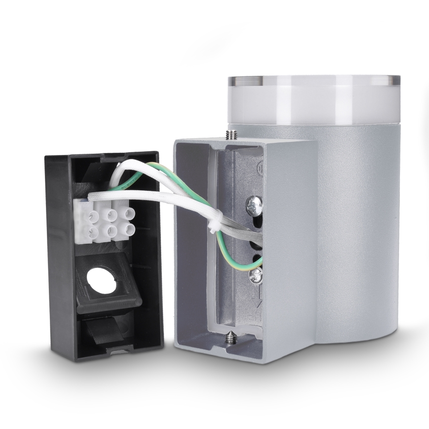 Brilagi - LED RGBW himmennettävä ulkoseinävalaisin MATERA 1xGU10/4,8W/230V 3000K IP54 harmaa + kaukosäädin
