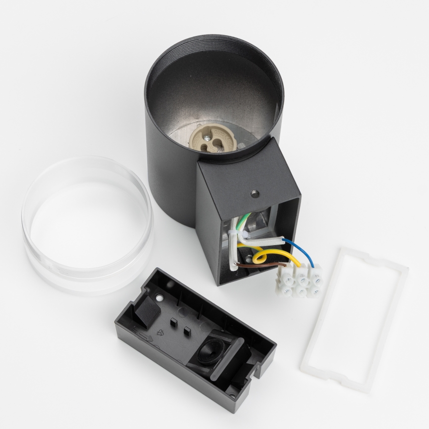 Brilagi - LED RGBW himmennettävä ulkoseinävalaisin MATERA 1xGU10/4,8W/230V 3000K IP54 musta + kaukosäädin
