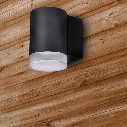 Brilagi - LED RGBW himmennettävä ulkoseinävalaisin MATERA 1xGU10/6W/230V 3000K IP54 musta + kaukosäädin