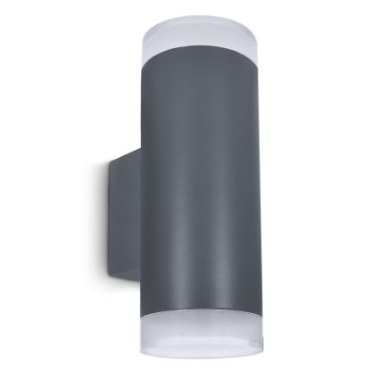 Brilagi - LED RGBW himmennettävä ulkoseinävalaisin MATERA 2xGU10/4,8W/230V 3000K IP54 antrasiitti + kaukosäädin