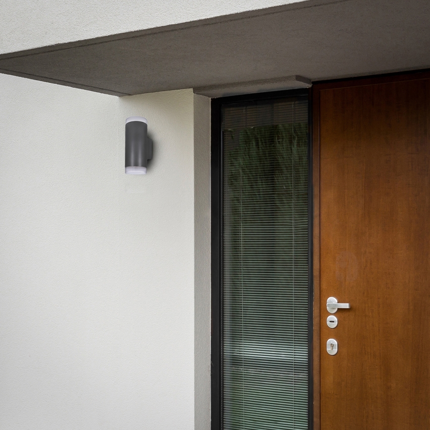 Brilagi - LED RGBW himmennettävä ulkoseinävalaisin MATERA 2xGU10/4,8W/230V 3000K IP54 antrasiitti + kaukosäädin