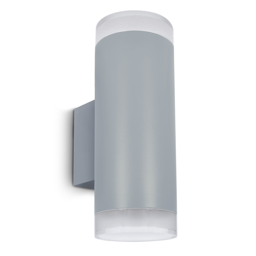 Brilagi - LED RGBW himmennettävä ulkoseinävalaisin MATERA 2xGU10/4,8W/230V 3000K IP54 harmaa + kauko-ohjain