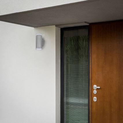 Brilagi - LED RGBW himmennettävä ulkoseinävalaisin MATERA 2xGU10/4,8W/230V 3000K IP54 harmaa + kauko-ohjain