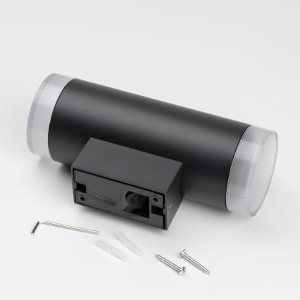 Brilagi - LED RGBW himmennettävä ulkoseinävalaisin MATERA 2xGU10/4,8W/230V 3000K IP54 musta + kaukosäädin