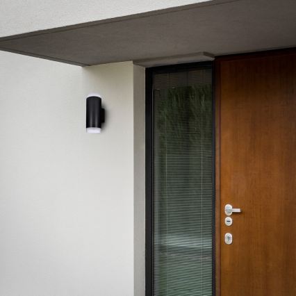 Brilagi - LED RGBW himmennettävä ulkoseinävalaisin MATERA 2xGU10/4,8W/230V 3000K IP54 musta + kaukosäädin